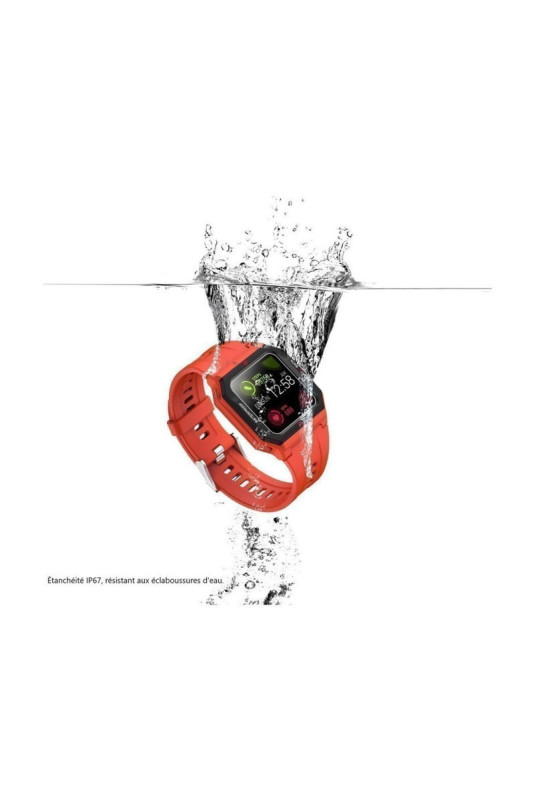 Montre connectée multifonctions Rouge