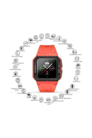 Montre connectée multifonctions Rouge