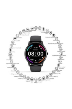 Montre connectée multifonctions Noire 1,28 pouces