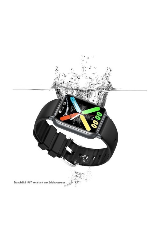Montre connectée multifonctions Noir 1.81"