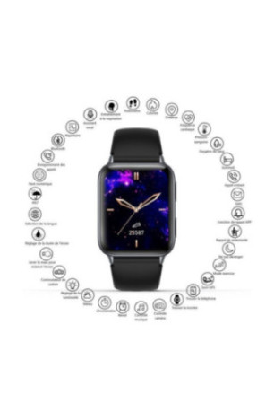 Montre connectée multifonctions Noir 1.81"