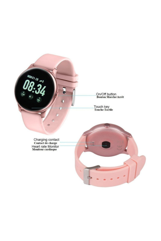 Montre Gps  Multisport Compatible Ios&Android - Rose