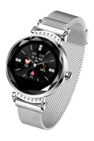 Montre connectée GPS multifonction Argent