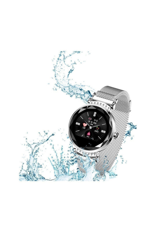 Montre Fashion Gps Multifonction Compatible Ios&Android - Argent