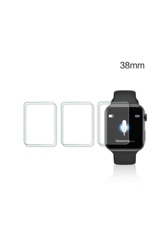 Pack de 3 protections Apple Watch Transparent 38 mm