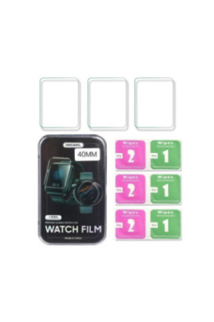 Pack de 3 protections Apple Watch Transparent 40 mm