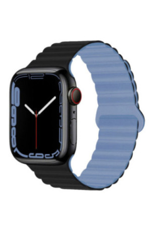 Bracelet compatible Apple Watch Noir et bleu 38/40/41 mm