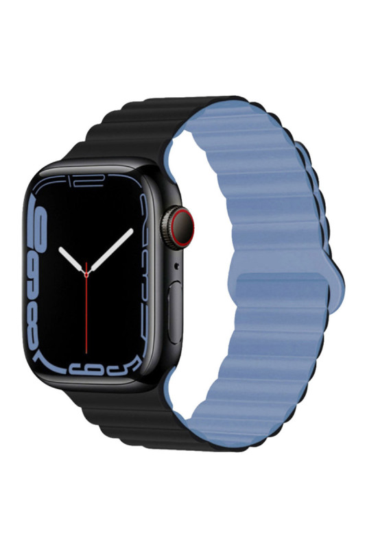 Bracelet compatible Apple Watch Noir et bleu 38/40/41 mm