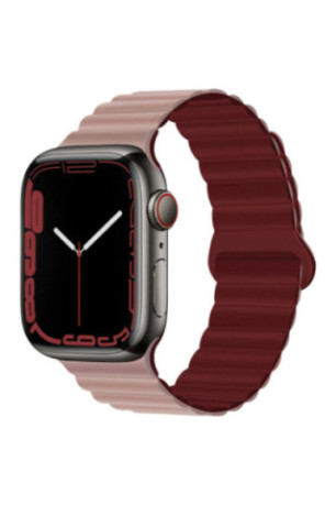 Bracelet compatible Apple Watch réversible rose 38/40/41 mm