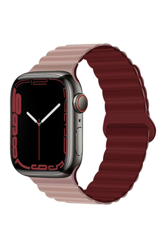 Bracelet compatible Apple Watch réversible rose 38/40/41 mm