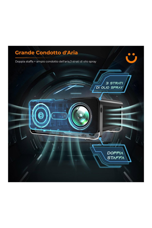 Vidéoprojecteur V10 Full HD WiFi 5Ghz Bluetooth 5.1 YABER