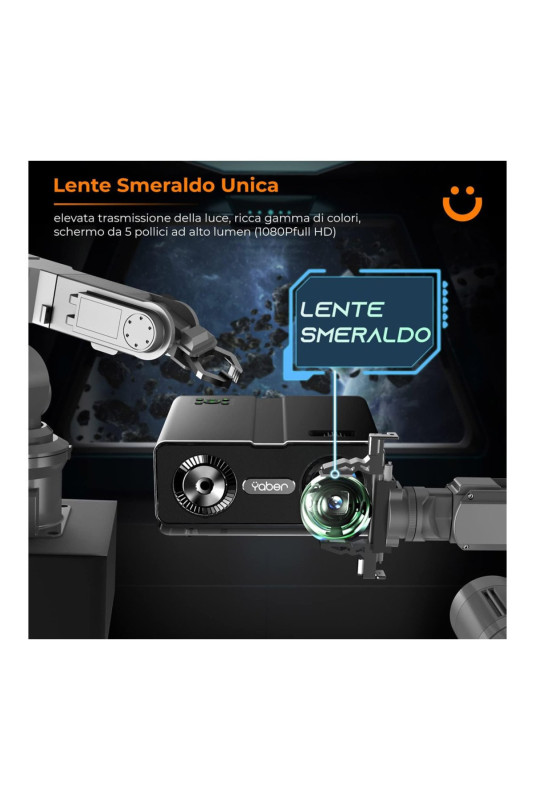 Vidéoprojecteur V10 Full HD WiFi 5Ghz Bluetooth 5.1 YABER