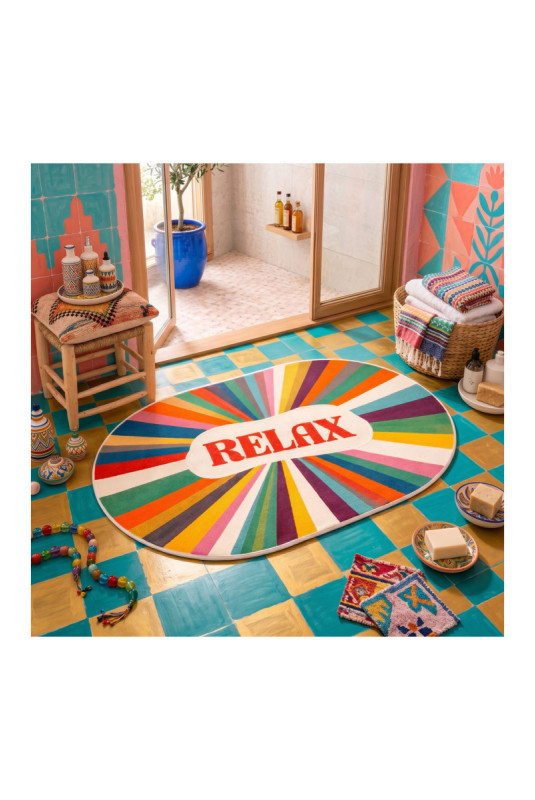 Tapis de bain (60 x 90) - Multicolore