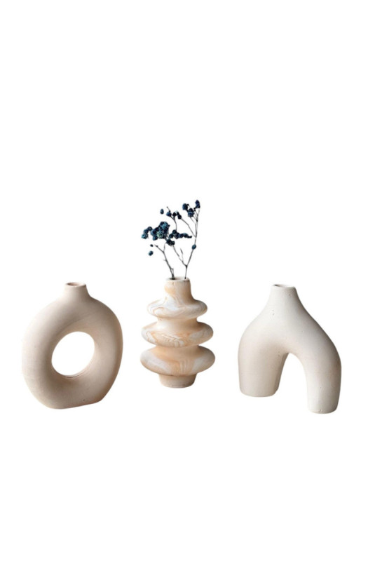 Ensemble de vases - Beige