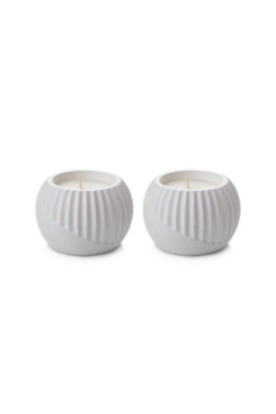 Ensemble de bougies (2 pièces) - Blanc