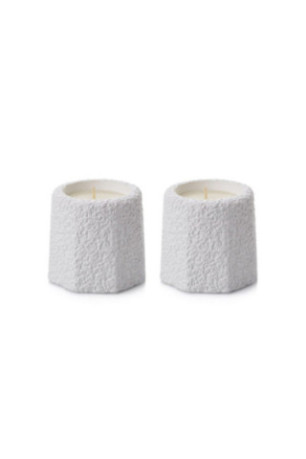 Ensemble de bougies (2 pièces) - Blanc