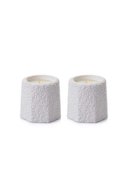 Ensemble de bougies (2 pièces) - Blanc