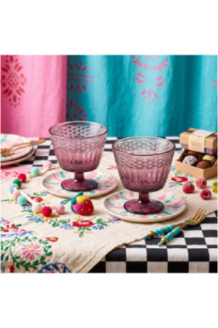 Ensemble de coupes à glace en verre (2 pièces) - Bourgogne