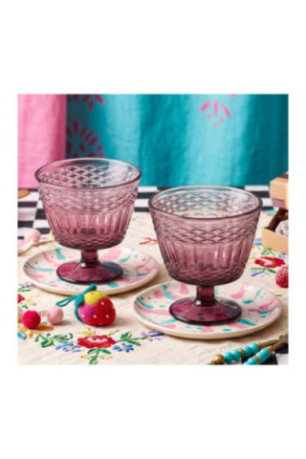 Ensemble de coupes à glace en verre (2 pièces) - Bourgogne