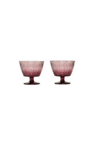 Ensemble de coupes à glace en verre (2 pièces) - Bourgogne