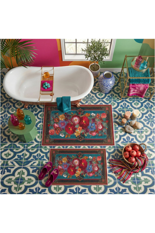 Ensemble de Tapis de bain (2 pièces) - Bleu