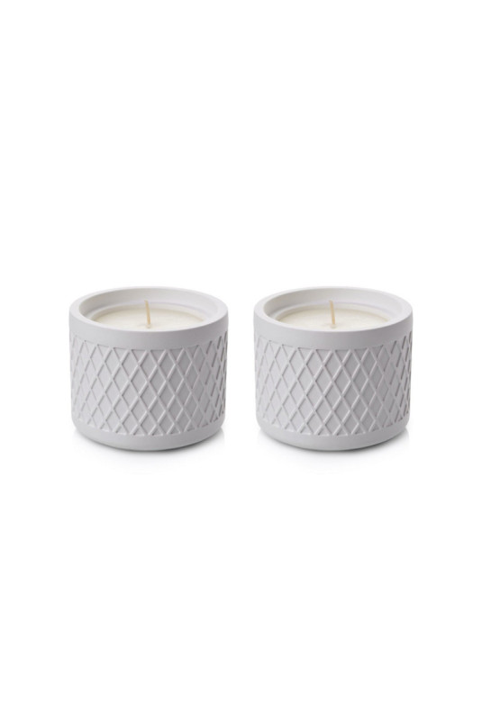 Ensemble de bougies (2 pièces) - Blanc