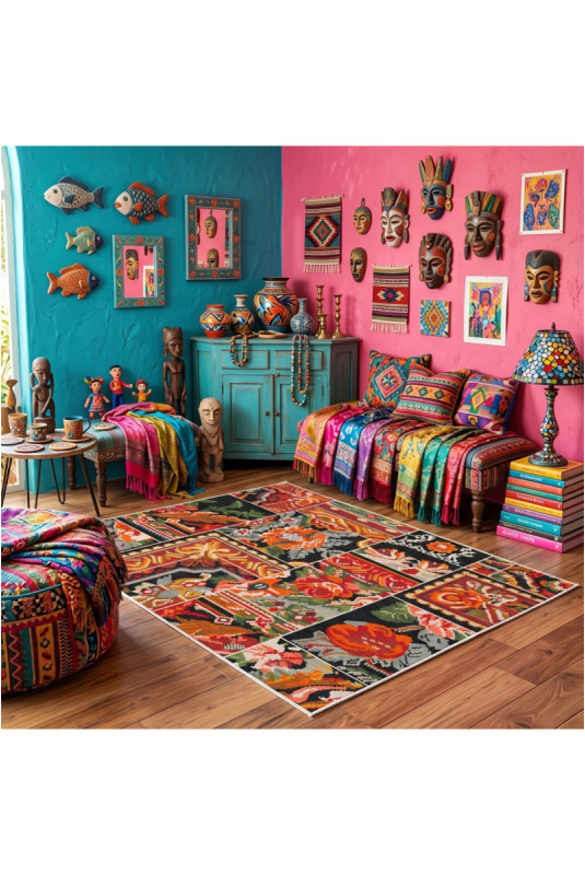 Tapis (80 x 120) - Multicolore