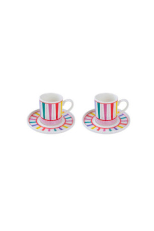 Ensemble de tasses à café (4 pièces) - Multicolore
