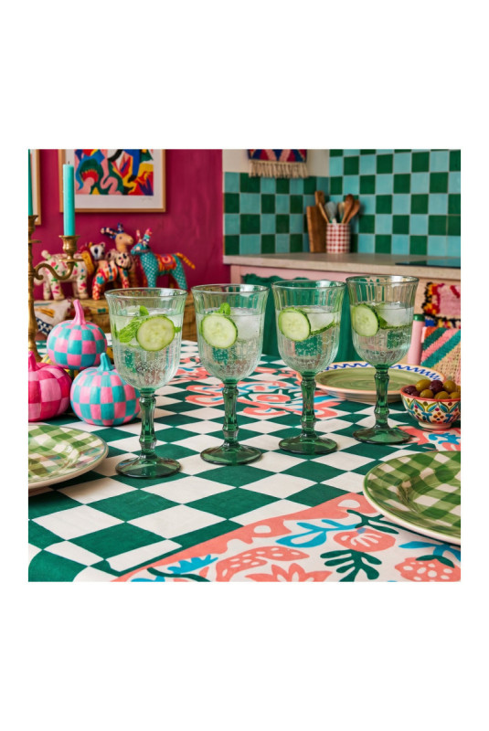 Ensemble de verres à vin (4 pièces) - Vert