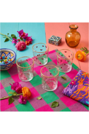 Ensemble de verres (4 pièces) - Or transparent
