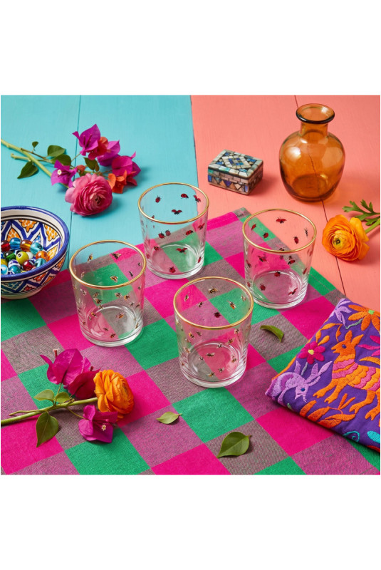 Ensemble de verres (4 pièces) - Or transparent