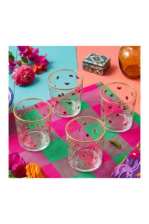 Ensemble de verres (4 pièces) - Or transparent
