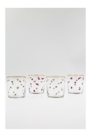 Ensemble de verres (4 pièces) - Or transparent