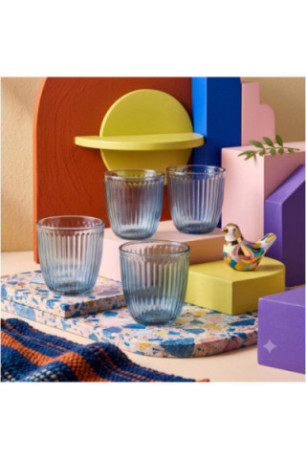 Ensemble de verres (4 pièces) - Bleu