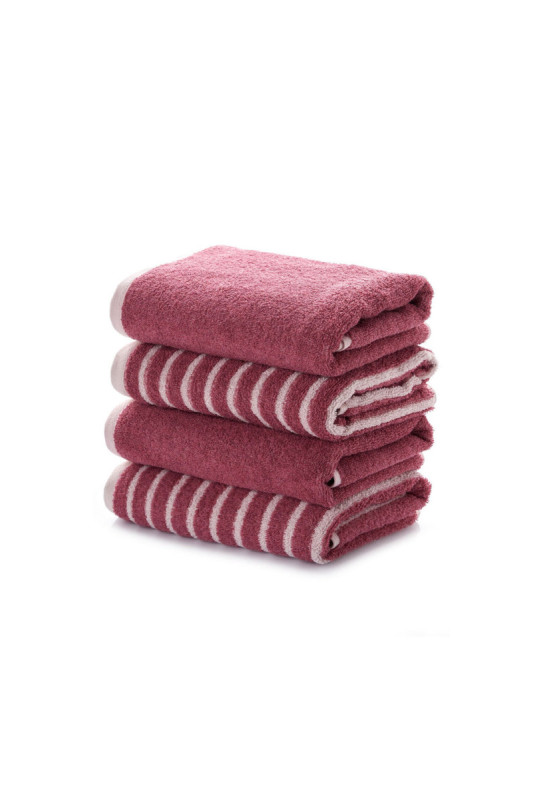 Ensemble de serviettes pour les mains (4 pièces) - Rose poudré