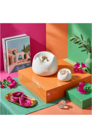Ensemble d'objets décoratifs (2 pièces) - Blanc