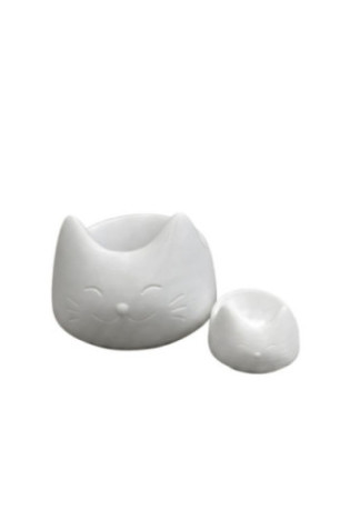 Ensemble d'objets décoratifs (2 pièces) - Blanc