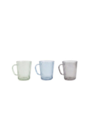 Ensemble de tasses (3 pièces) - Fumée verte bleue