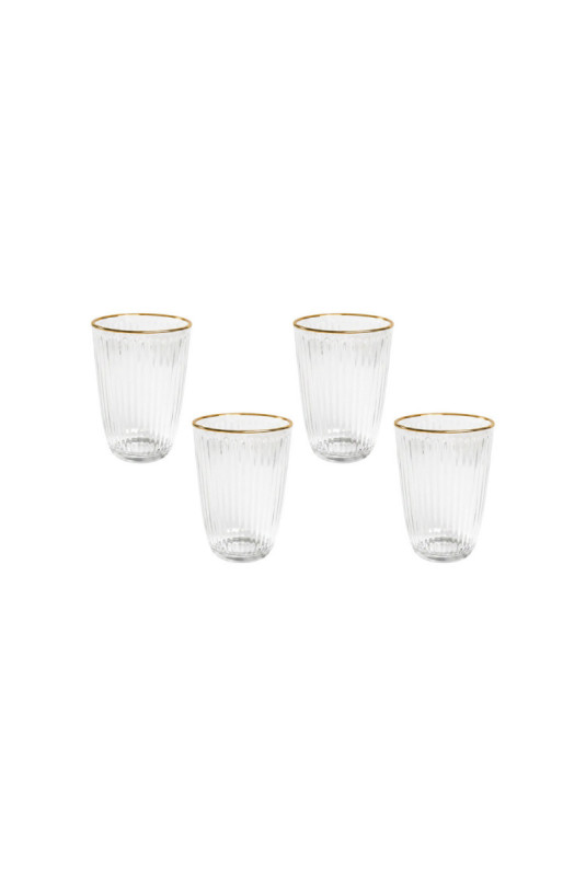 Ensemble de verres (4 pièces) - Or transparent
