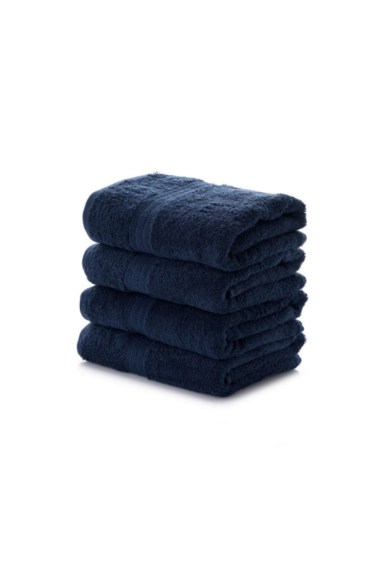 Ensemble de serviettes pour les mains (4 pièces) - Bleu foncé