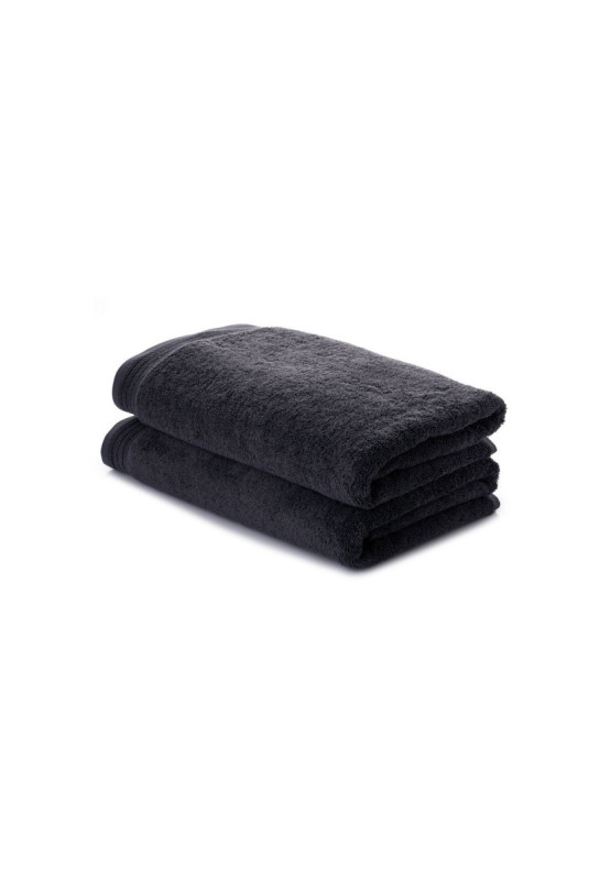 Ensemble de serviettes de bain (2 pièces) - Noir