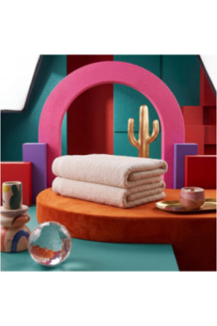 Ensemble de serviettes de bain (2 pièces) - Écru