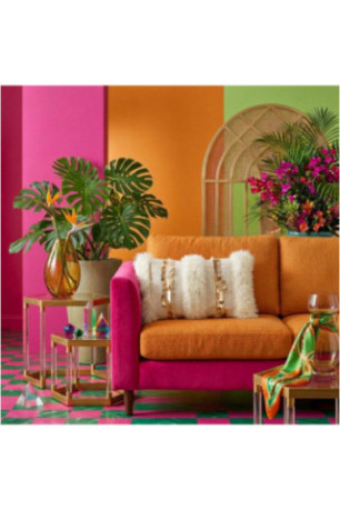 Housse de coussin - Crème dorée