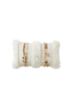 Housse de coussin - Crème dorée