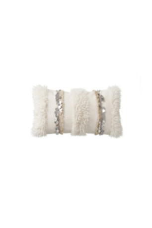 Housse de coussin - Crème Argent