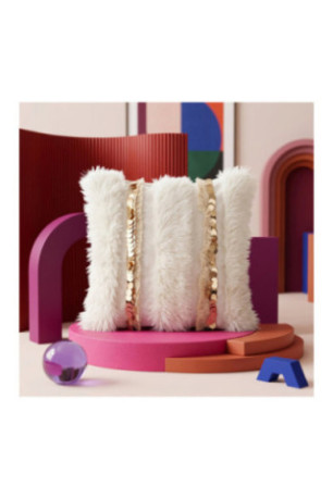 Housse de coussin - Crème dorée
