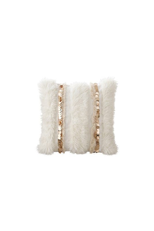 Housse de coussin - Crème dorée