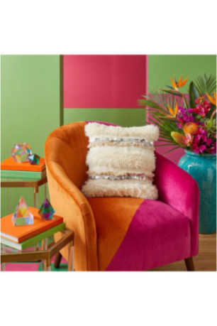 Housse de coussin - Crème Argent
