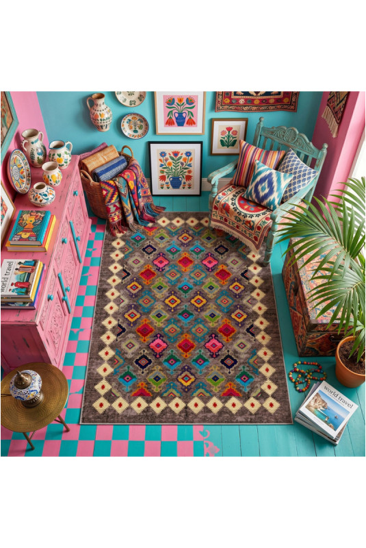 Tapis de couloir (80 x 200) - Multicolore