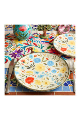 Ensemble d'assiettes à dessert (4 pièces) - Multicolore